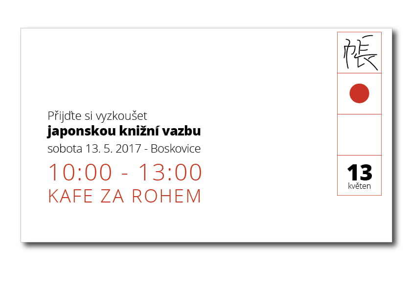 Přijďte si vyzkoušet japonskou knižní vazbu