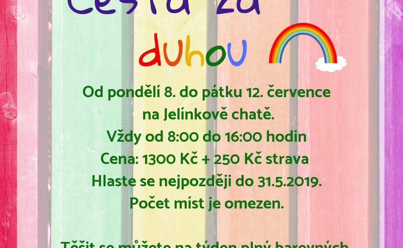 Cesta za duhou 8. – 12.7. 2019
