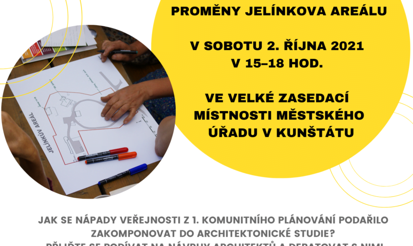 Pozvánka na 2. komunitní setkání k areálu Jelínkovy chaty