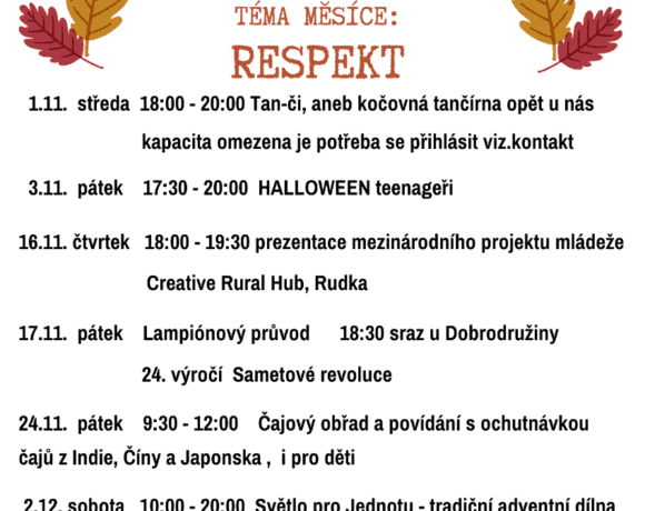 Listopad v komunitním centru